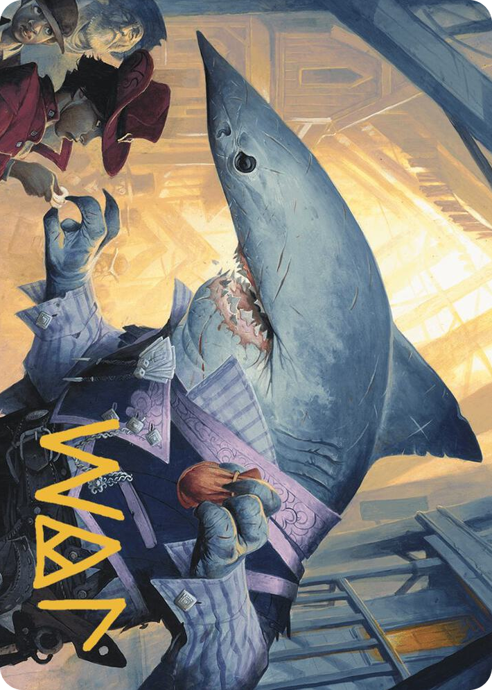 0006 Loan Shark Art Card (Gold-Stamped Signature) S Art Series: Outlaws of Thunder Junction
