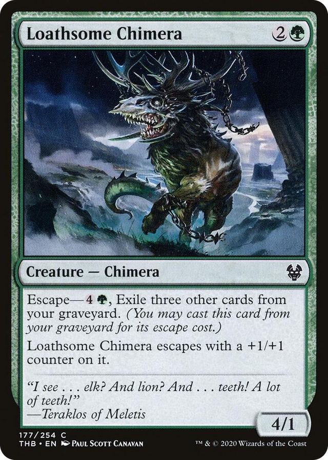 0177 Loathsome Chimera C Theros Beyond Death