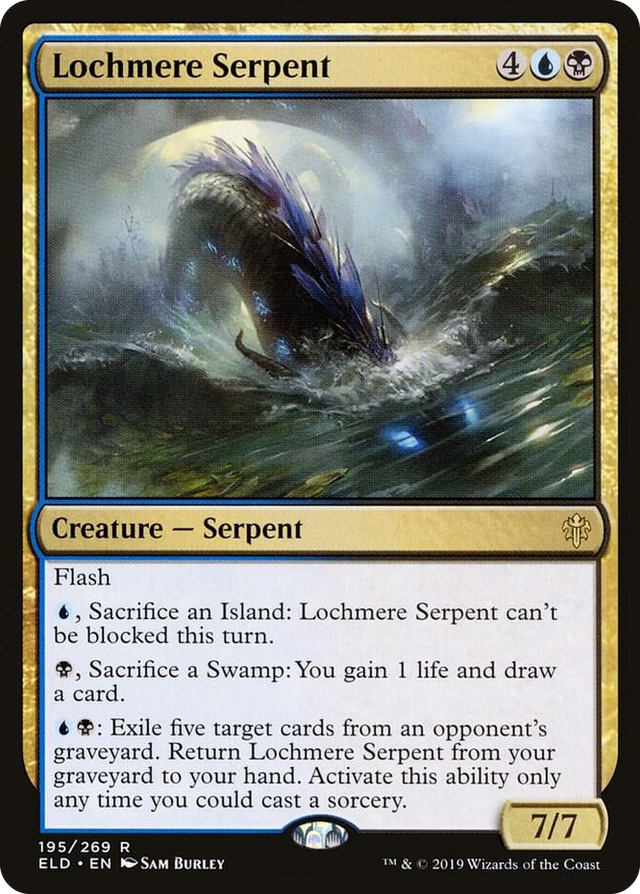 0195 Lochmere Serpent R Throne of Eldraine