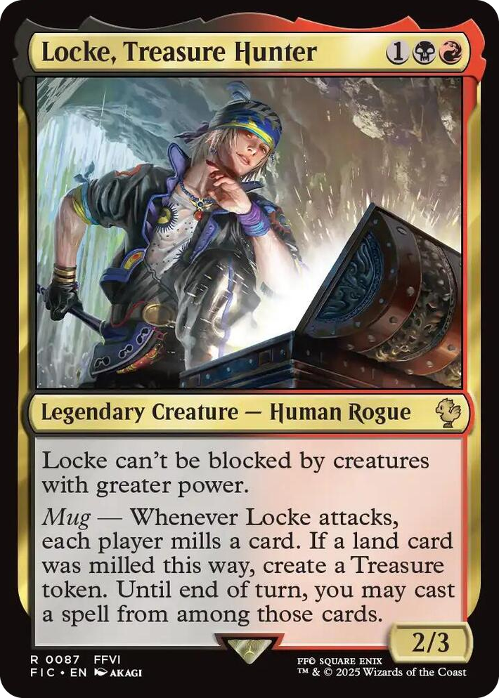 0087 Locke, Treasure Hunter R Commander: FINAL FANTASY