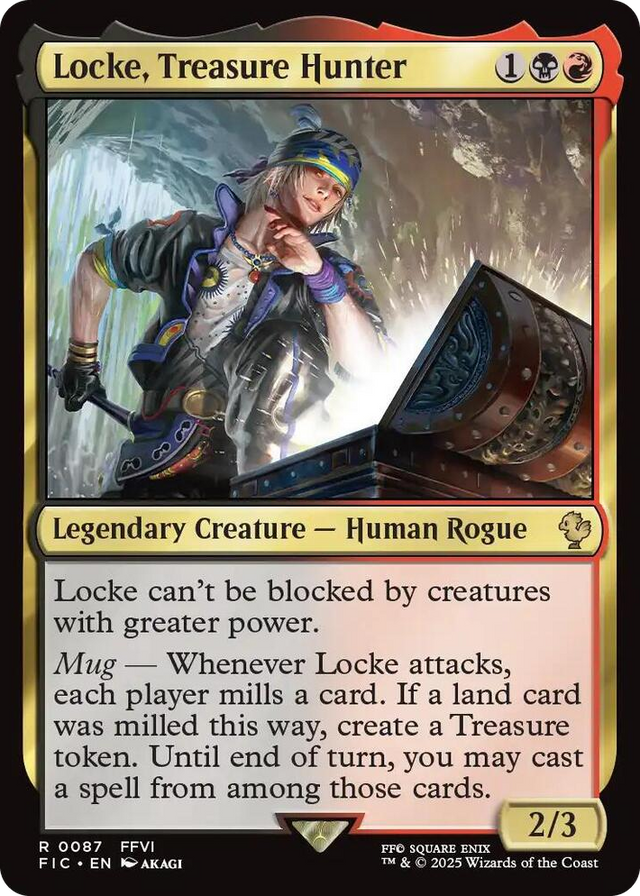 0087 Locke, Treasure Hunter R Commander: FINAL FANTASY