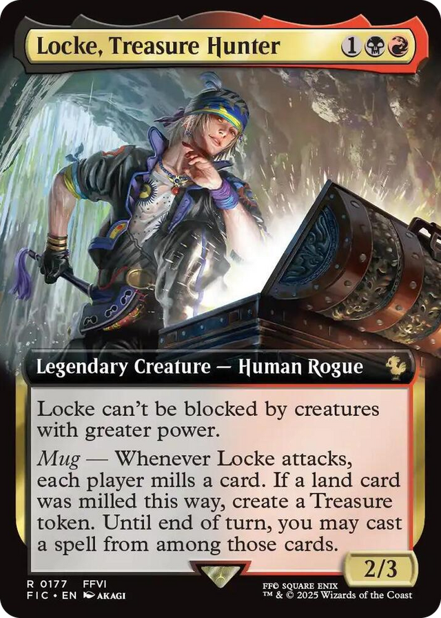 0177 Locke, Treasure Hunter (Extended Art) R Commander: FINAL FANTASY
