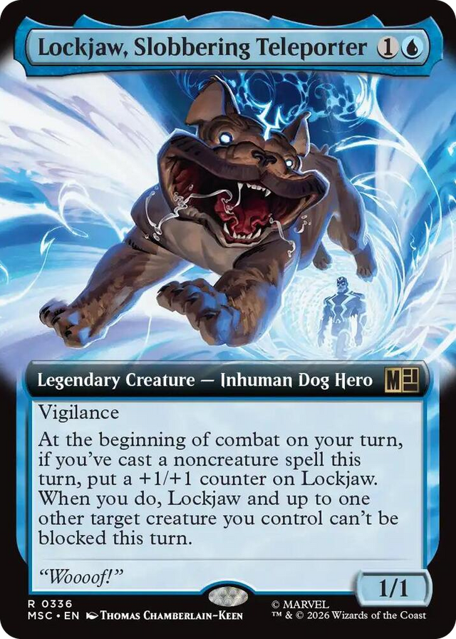 0336 Lockjaw, Slobbering Teleporter (Extended Art) R Commander: Marvel Super Heroes