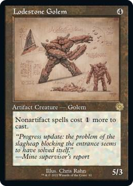 0092 Lodestone Golem (Schematic) R The Brothers' War: Retro Frame Artifacts