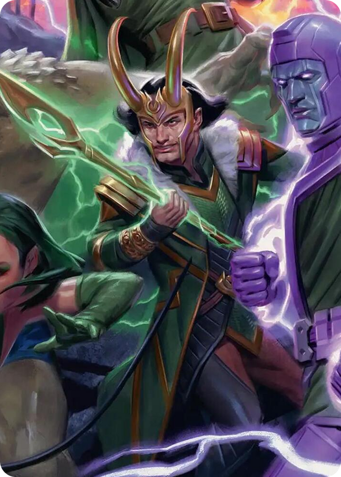 Loki, God of Lies Art Card #12 S - Art Series: Marvel Super Heroes Pokemon card