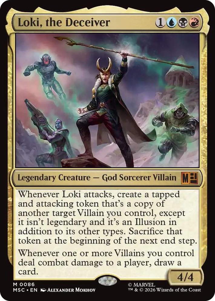 0086 Loki, the Deceiver M Commander: Marvel Super Heroes