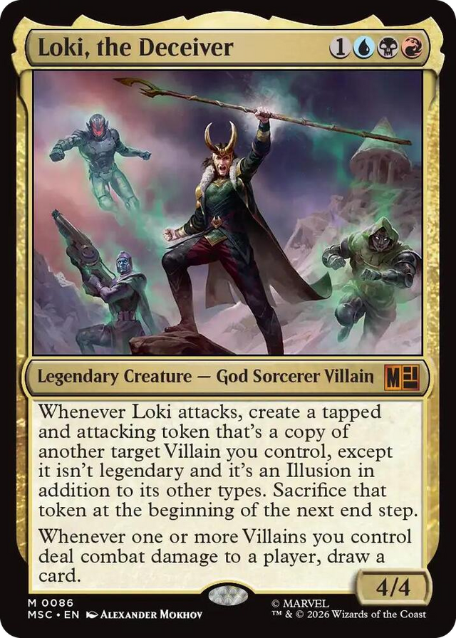 0086 Loki, the Deceiver M Commander: Marvel Super Heroes