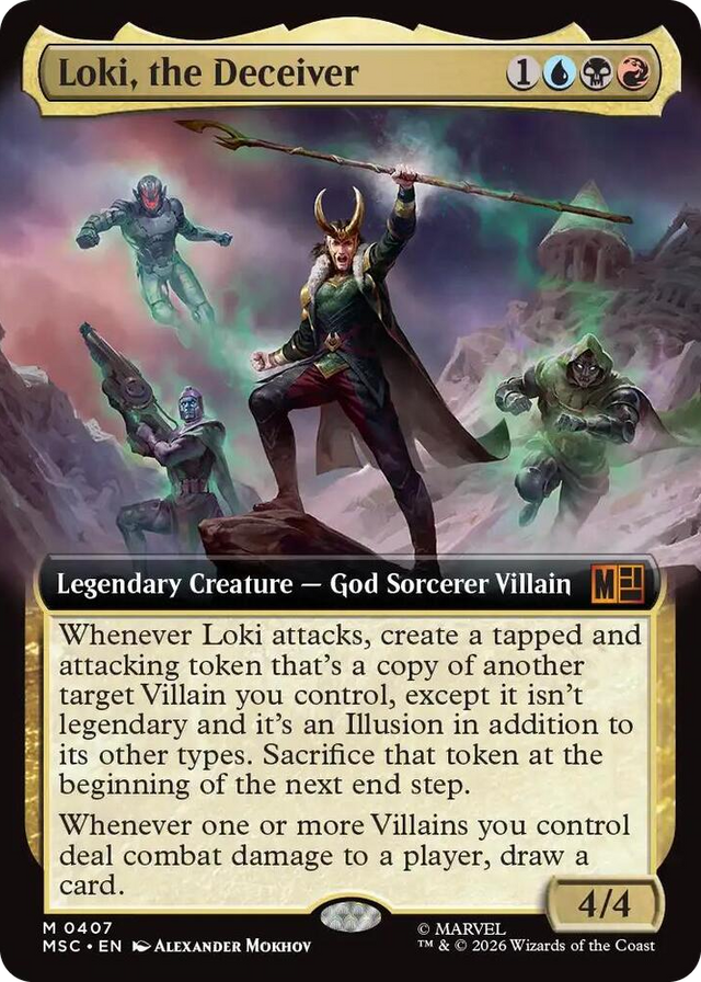 0407 Loki, the Deceiver (Extended Art) M Commander: Marvel Super Heroes