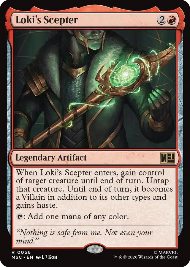 0056 Loki's Scepter R Commander: Marvel Super Heroes