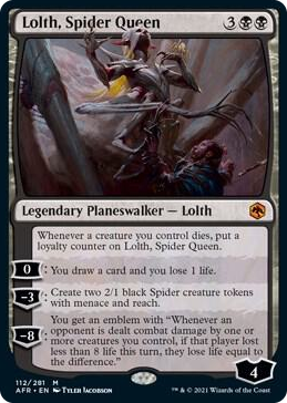 0112 Lolth, Spider Queen M Adventures in the Forgotten Realms