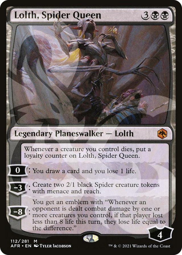 0112 Lolth, Spider Queen M AFR Ampersand Promos
