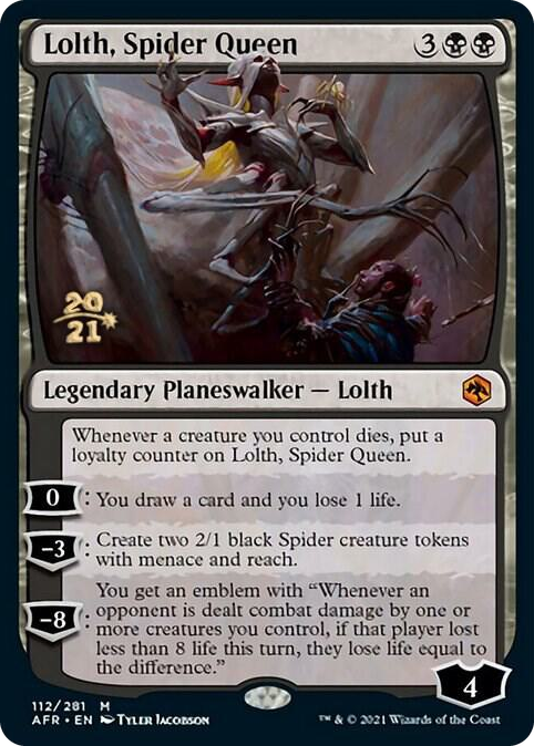 Lolth, Spider Queen #112 M - Prerelease Cards Pokemon card