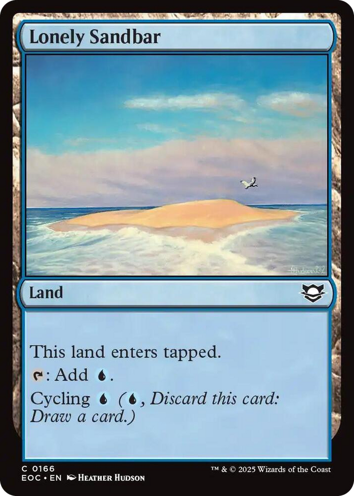 Lonely Sandbar #166 C - Commander: Edge of Eternities Pokemon card