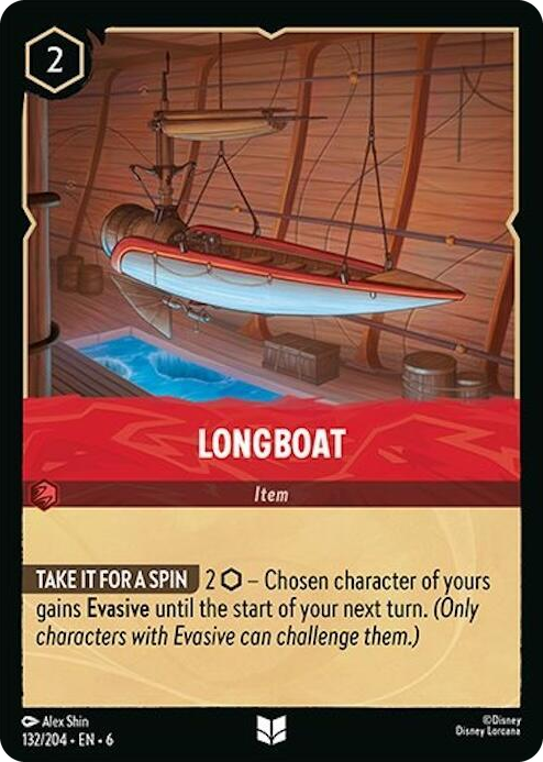 0132 Longboat Uncommon Azurite Sea