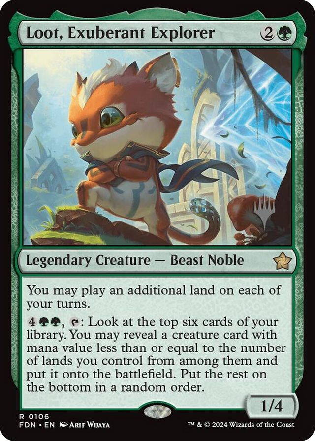 0106 Loot, Exuberant Explorer R Promo Pack: Lorwyn Eclipsed