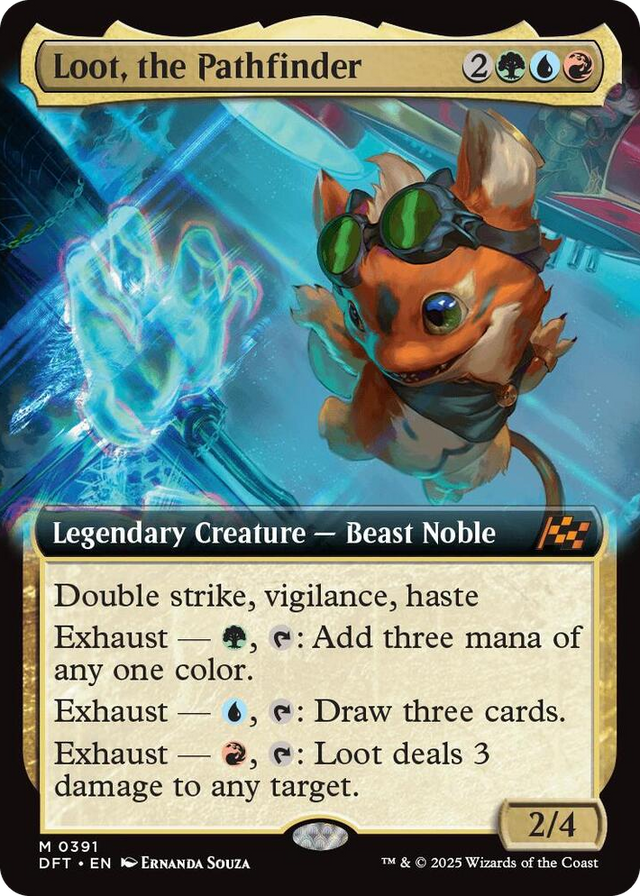 0391 Loot, the Pathfinder (Extended Art) M Aetherdrift