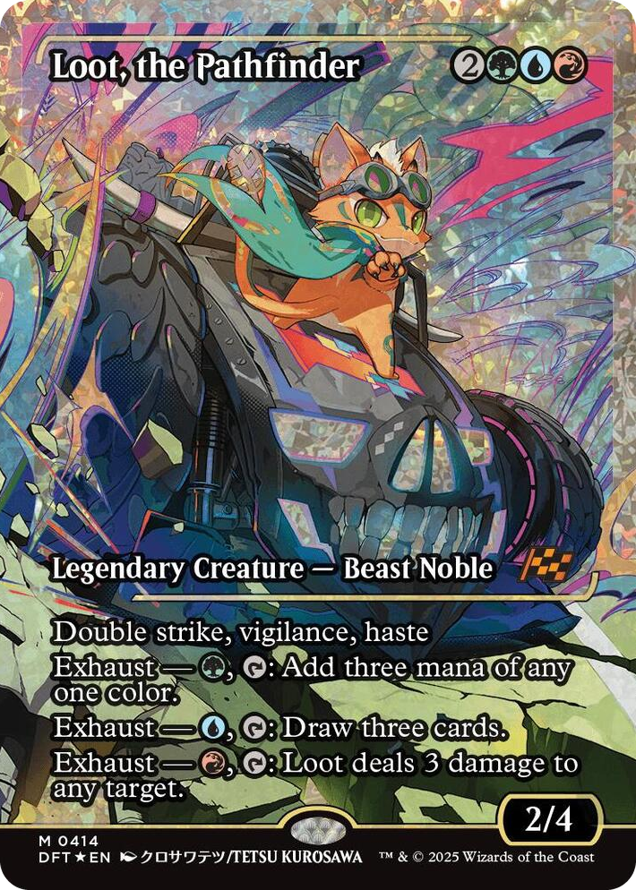 0414 Loot, the Pathfinder (Showcase) (Fracture Foil) M Aetherdrift