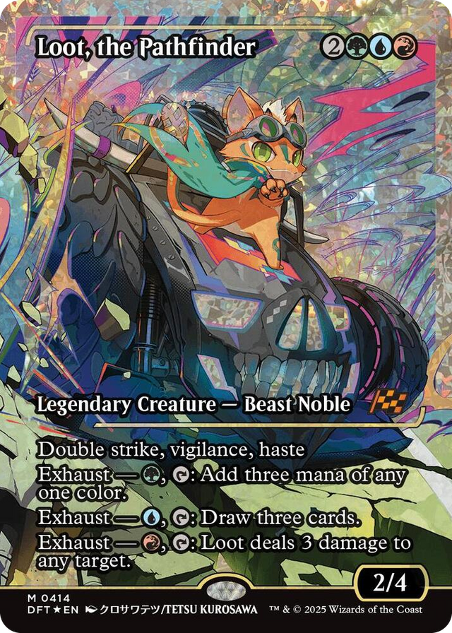 0414 Loot, the Pathfinder (Showcase) (Fracture Foil) M Aetherdrift