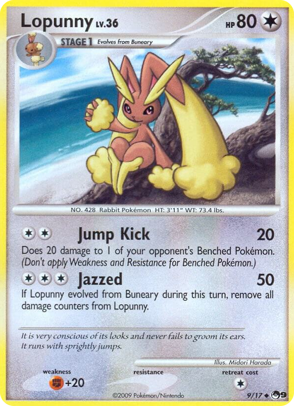 0009 Lopunny Uncommon POP Series 9
