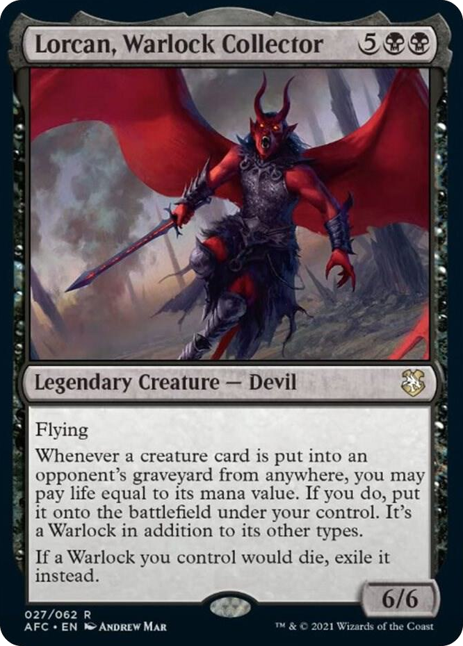 0027 Lorcan, Warlock Collector R Commander: Adventures in the Forgotten Realms