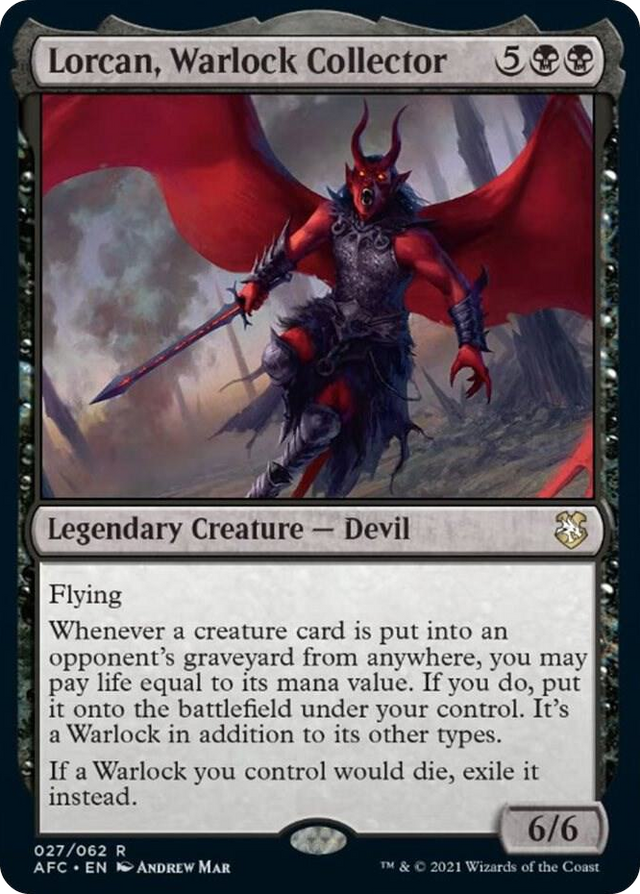 0027 Lorcan, Warlock Collector R Commander: Adventures in the Forgotten Realms