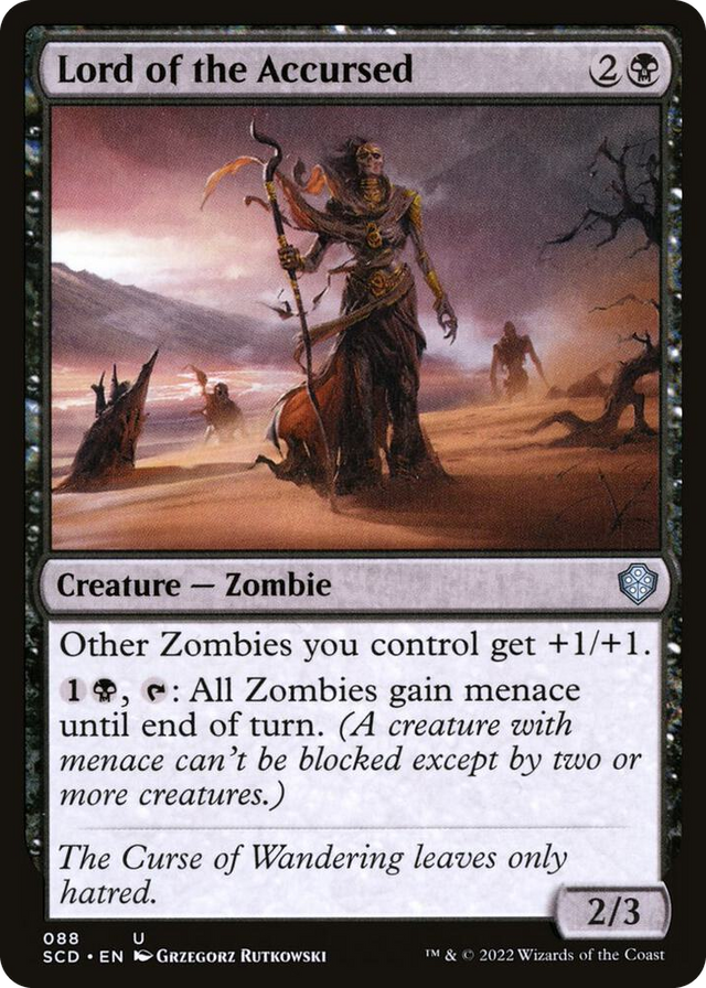 0088 Lord of the Accursed U Starter Commander Decks