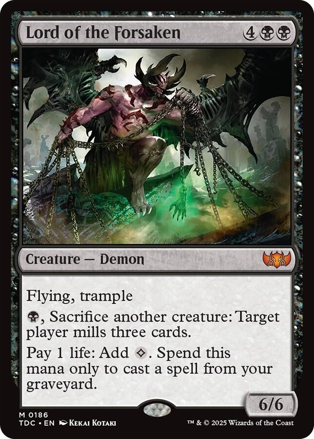 Lord of the Forsaken #186 M - Commander: Tarkir: Dragonstorm Pokemon card