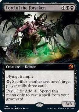 0346 Lord of the Forsaken (Extended Art) M Innistrad: Midnight Hunt