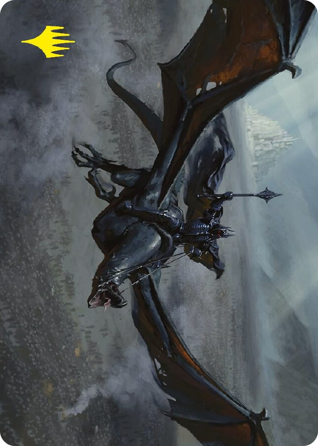 Lord of the Nazgul Art Card (Gold-Stamped Signature) #64 S - Art Series: Universes Beyond: The Lord of the Rings: Tales of Middle-earth Pokemon card
