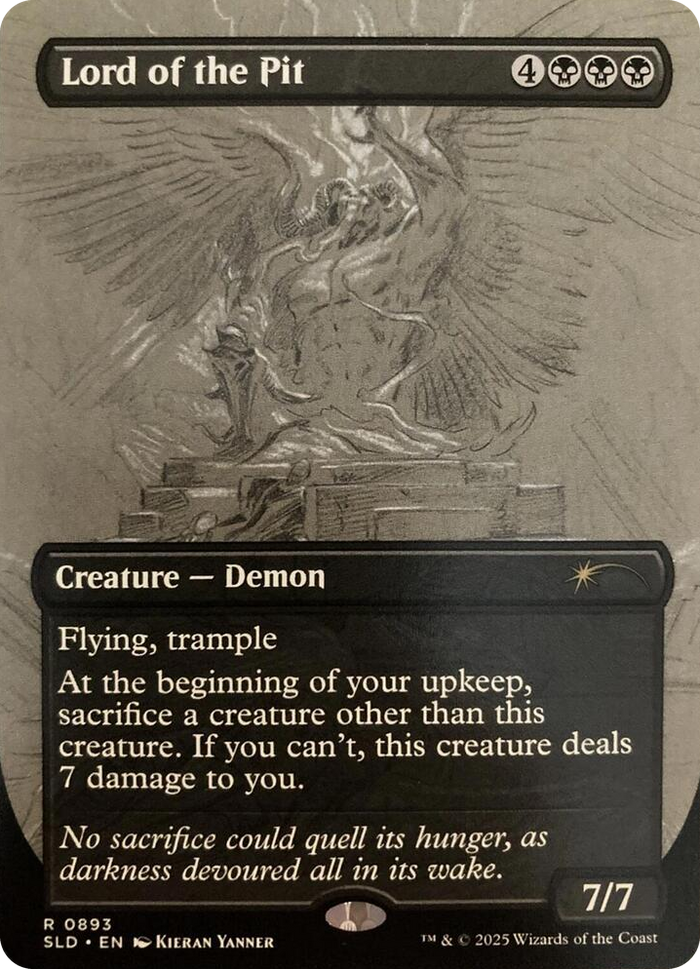 Lord of the Pit (Sketch Showcase) #893 R - Secret Lair Drop Series Pokemon card