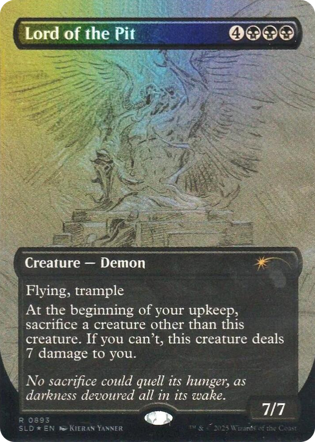 0893 Lord of the Pit (Sketch Showcase) (Rainbow Foil) R Secret Lair Drop Series