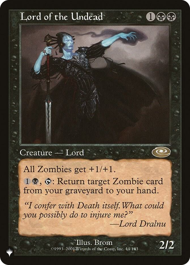 Lord of the Undead #44 R - The List Reprints Pokemon card