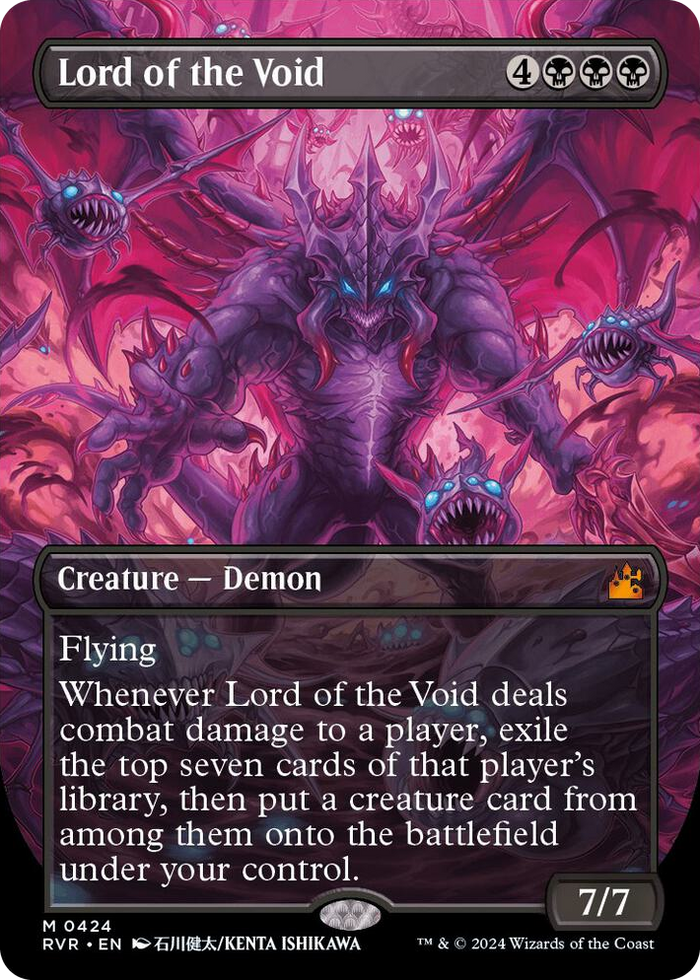 Lord of the Void (Anime Borderless) #424 M - Ravnica Remastered Pokemon card