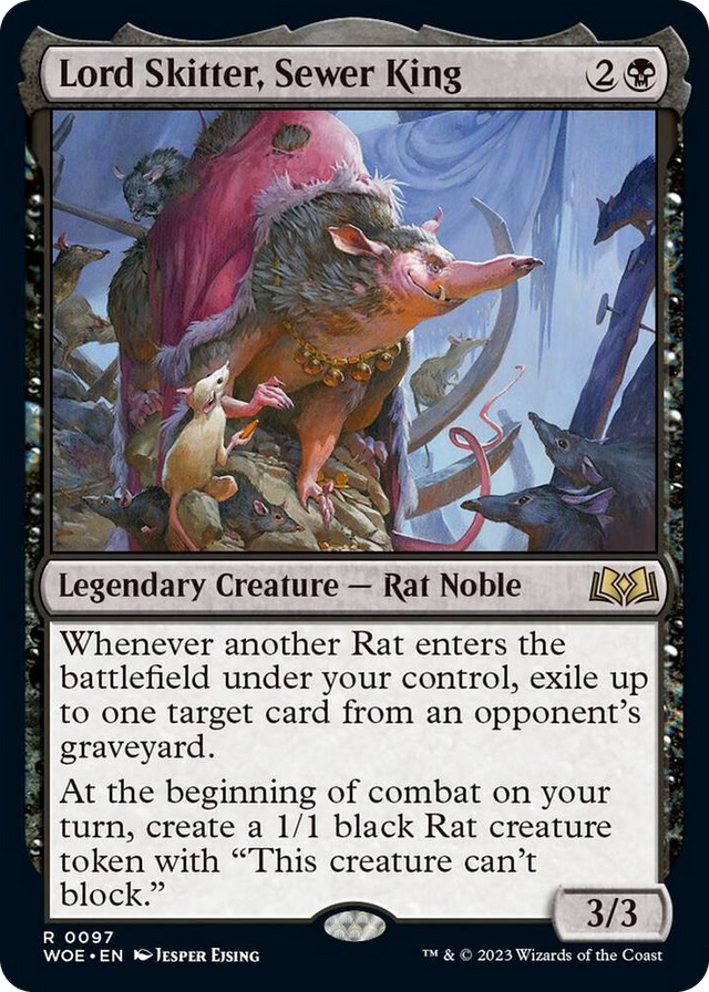 0097 Lord Skitter, Sewer King R Wilds of Eldraine