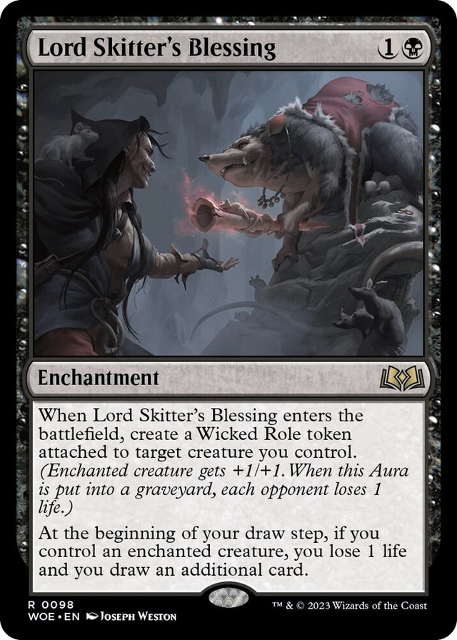 0098 Lord Skitter's Blessing R Wilds of Eldraine