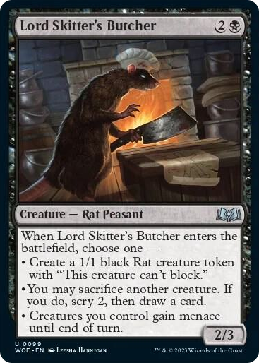 Lord Skitter's Butcher #99 U - Wilds of Eldraine Pokemon card