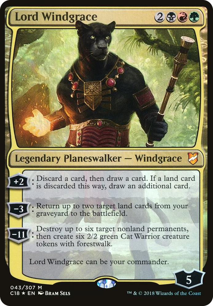 Lord Windgrace (Commander 2018) #43 M - Oversize Cards Pokemon card