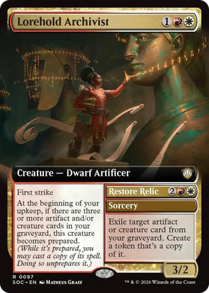 0097 Lorehold Archivist (Extended Art) R Commander: Secrets of Strixhaven