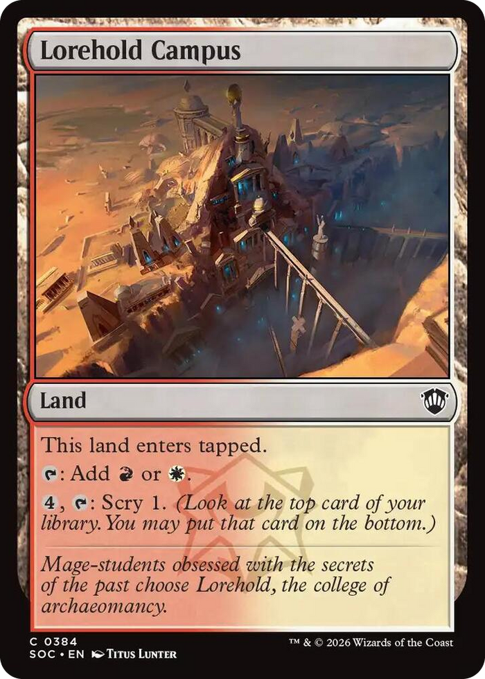 Lorehold Campus #384 C - Commander: Secrets of Strixhaven Pokemon card