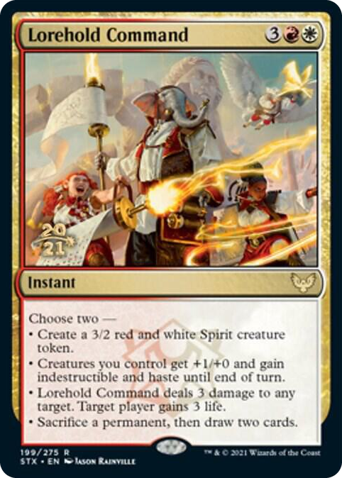 Lorehold Command #199 R - Prerelease Cards Pokemon card