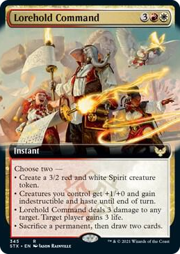 0345 Lorehold Command (Extended Art) R Strixhaven: School of Mages