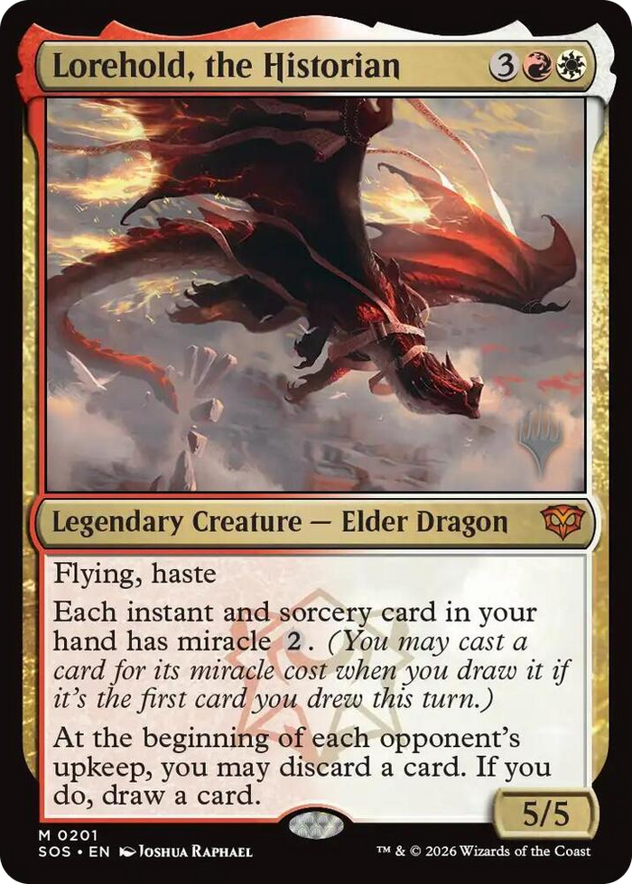 Lorehold, the Historian #201 M - Promo Pack: Secrets of Strixhaven Pokemon card