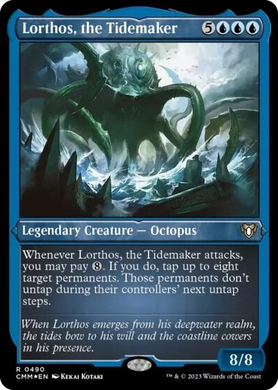 0490 Lorthos, the Tidemaker (Foil Etched) R Commander Masters