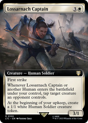 0100 Lossarnach Captain (Extended Art) R Commander: The Lord of the Rings: Tales of Middle-earth