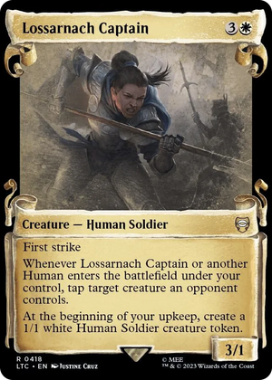 0418 Lossarnach Captain (Showcase Scrolls) R Commander: The Lord of the Rings: Tales of Middle-earth