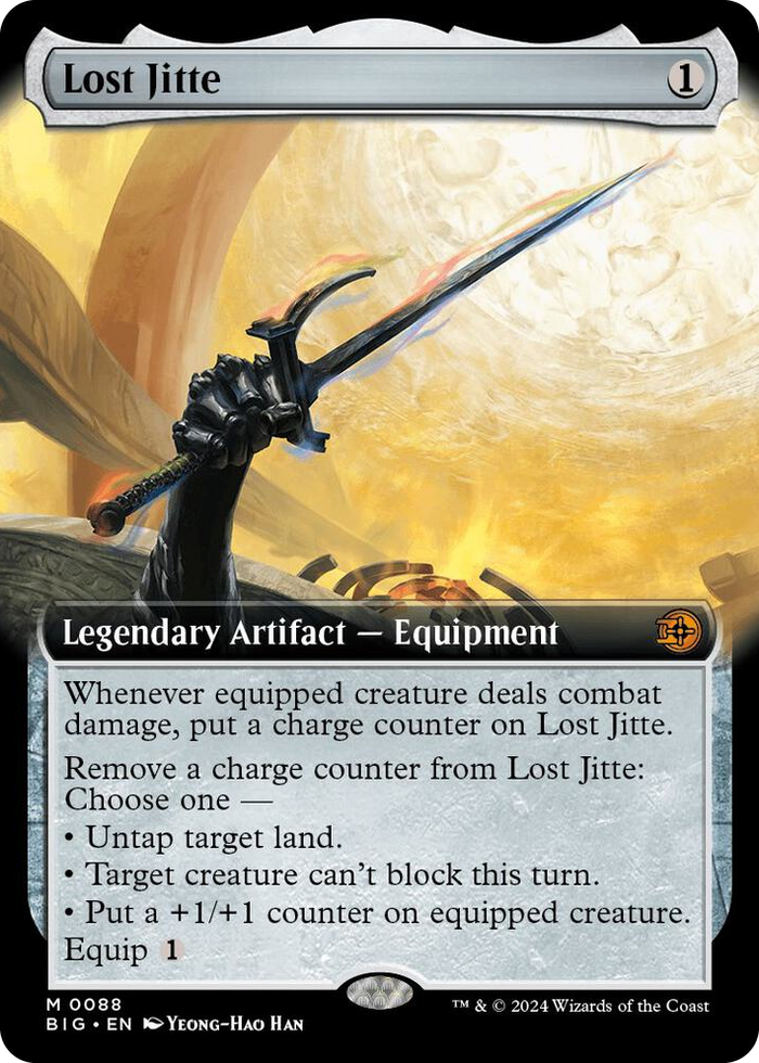 Lost Jitte (Extended Art) #88 M - Outlaws of Thunder Junction: The Big Score Pokemon card