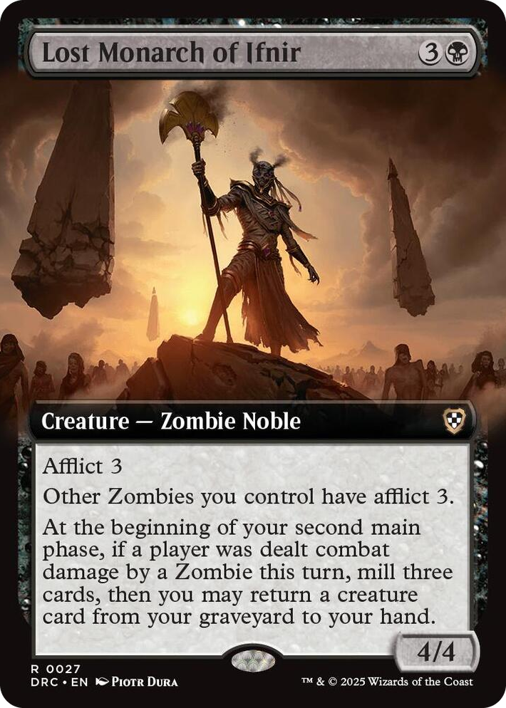 0027 Lost Monarch of Ifnir (Extended Art) R Commander: Aetherdrift