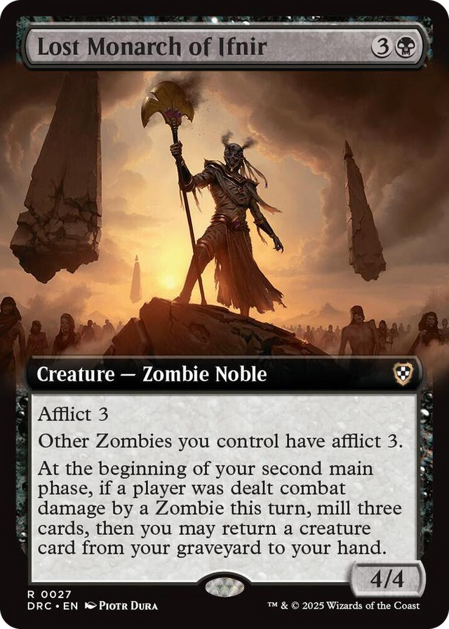 0027 Lost Monarch of Ifnir (Extended Art) R Commander: Aetherdrift