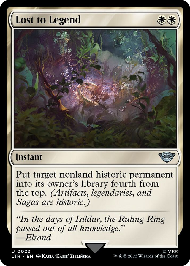 0022 Lost to Legend U Universes Beyond: The Lord of the Rings: Tales of Middle-earth