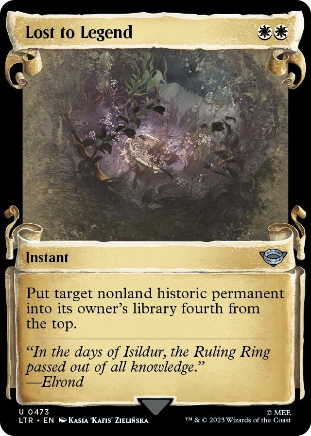 Lost to Legend (Showcase Scrolls) #473 U - Universes Beyond: The Lord of the Rings: Tales of Middle-earth Pokemon card